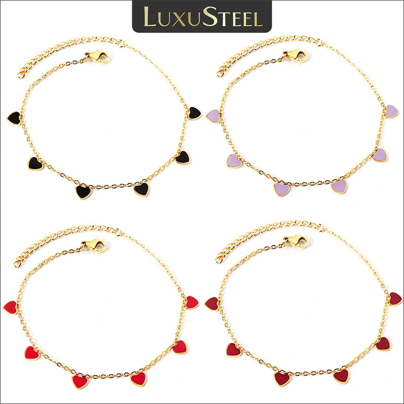 Joia Pulseira de Coração Feminina - LUXUSTEEL