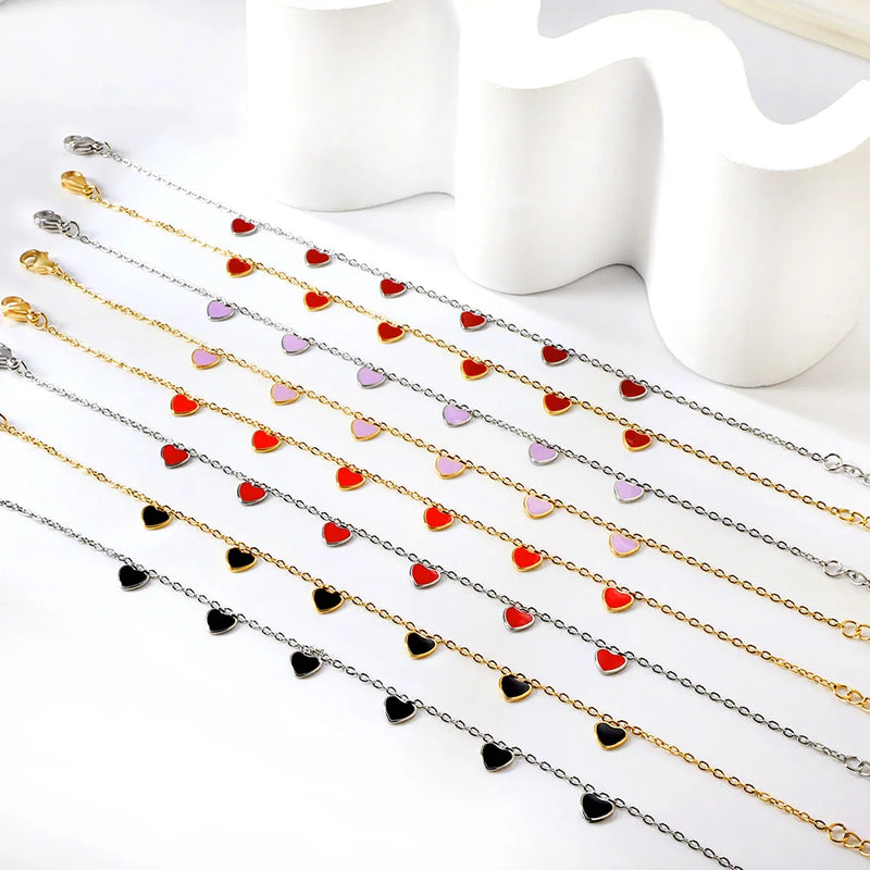 Joia Pulseira de Coração Feminina - LUXUSTEEL