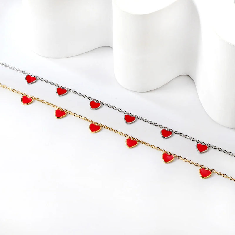 Joia Pulseira de Coração Feminina - LUXUSTEEL